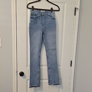 We The Free Light Blue Straight Leg Jeans. Size 25 GUC